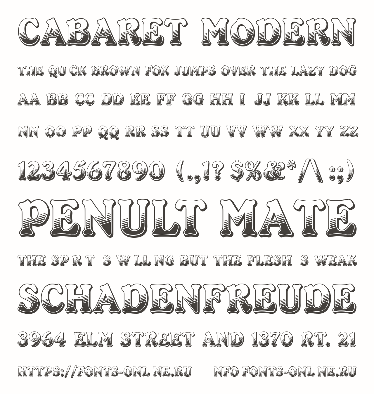 Cabaret Modern Free Font Download